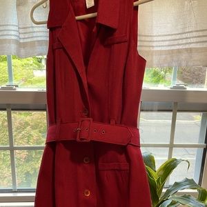 Professional dress from  the Limited 3/4 length  deep red